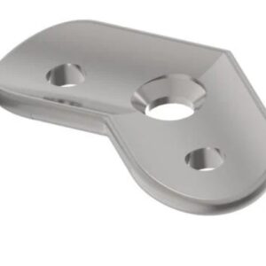 Platine 135° inox 304 pour tube diam 42.4